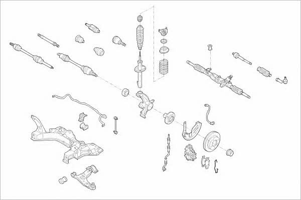 FORD17012F Delphi Подвеска колеса