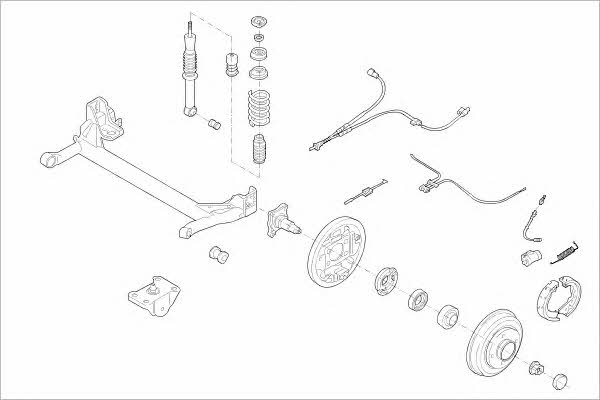 FORD17305R Delphi Підвіска колеса