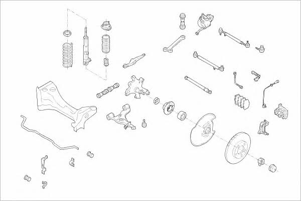 MERC00349F Delphi Подвеска колеса