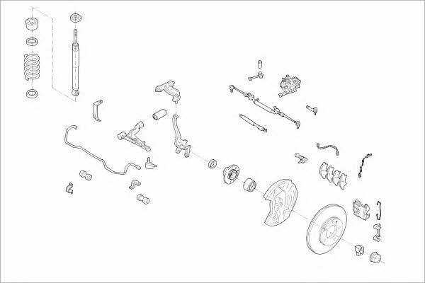 MERC08384F Delphi Подвеска колеса