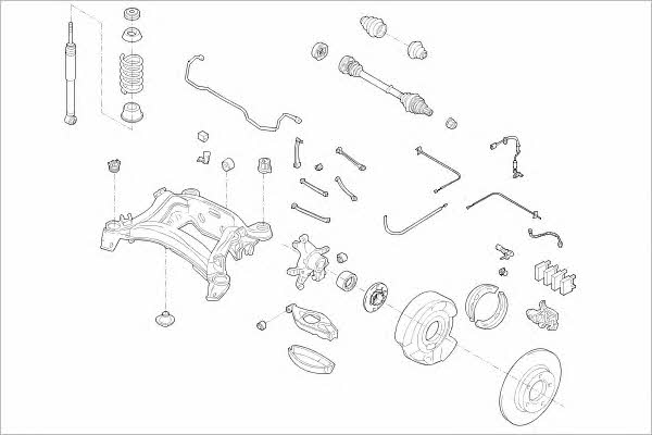 MERC08385R Delphi Подвеска колеса