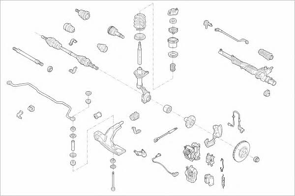 OPEL00646F Delphi Подвеска колеса