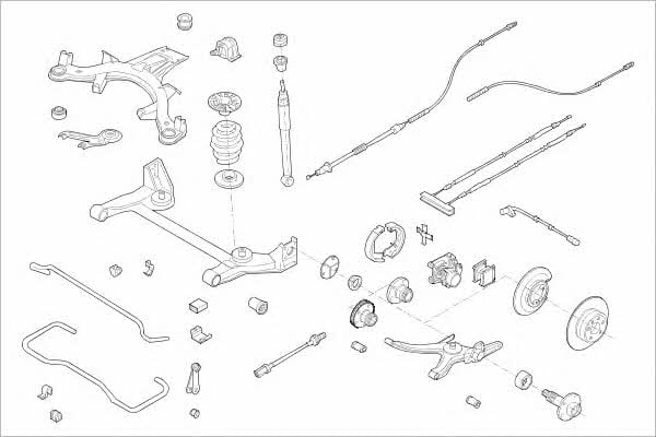 OPEL01019R Delphi Подвеска колеса