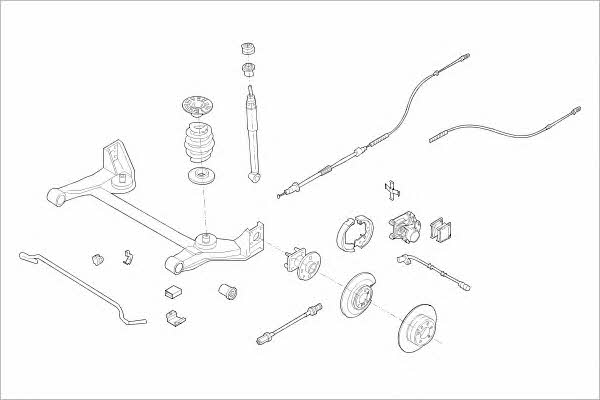 OPEL01025R Delphi Подвеска колеса