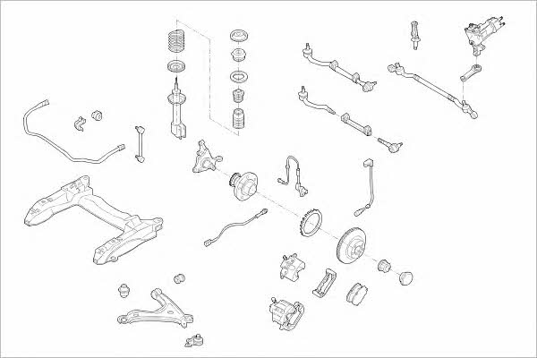 OPEL01251F Delphi Подвеска колеса