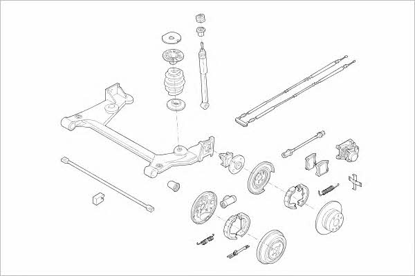 OPEL01818R Delphi Подвеска колеса