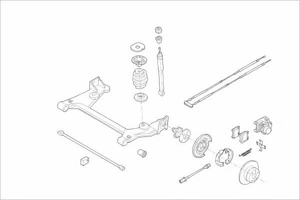OPEL01819R Delphi Подвеска колеса
