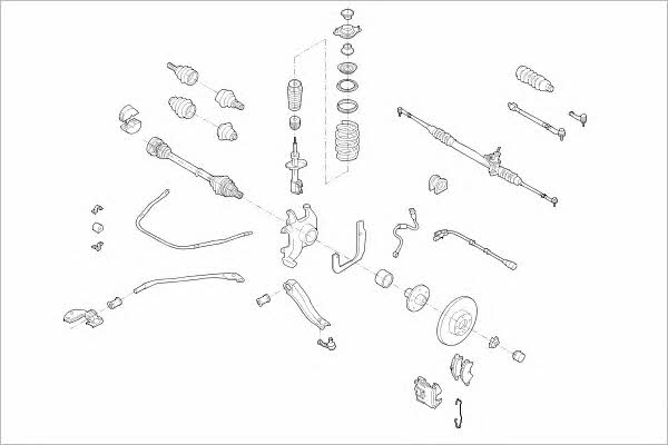 OPEL03875F Delphi Подвеска колеса