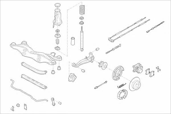 OPEL05918R Delphi Подвеска колеса