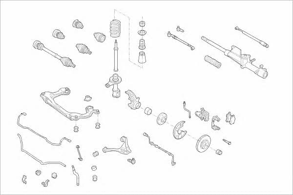AUDI01137F Delphi Подвеска колеса