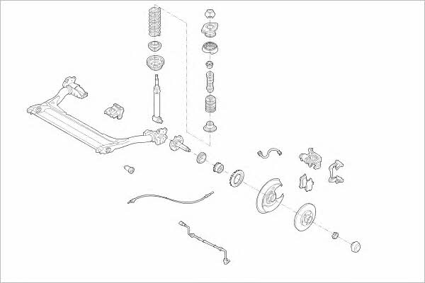 AUDI05308R Delphi Подвеска колеса