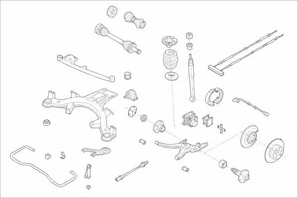 OPEL07186R Delphi Подвеска колеса