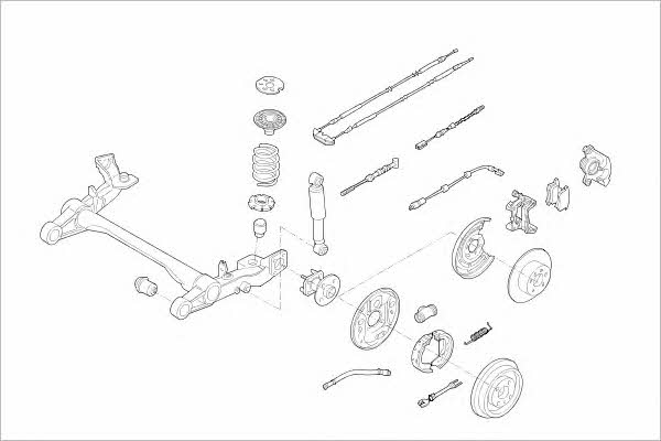 OPEL10163R Delphi Подвеска колеса