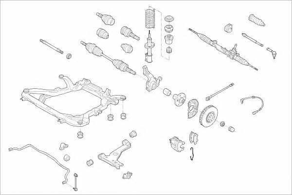 OPEL15317F Delphi Подвеска колеса
