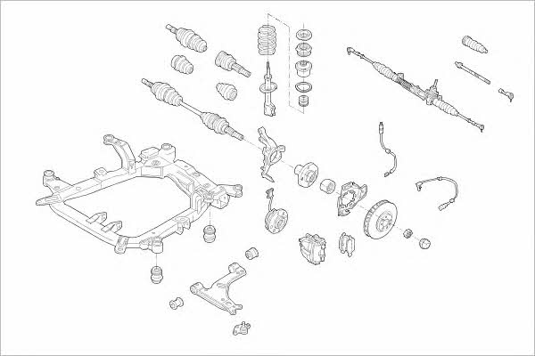 OPEL15337F Delphi Подвеска колеса