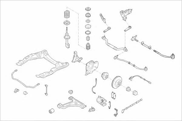 OPEL16496F Delphi Подвеска колеса