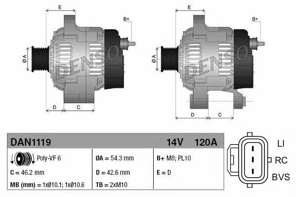 Купити DENSO DAN1119 за низькою ціною в Україні!