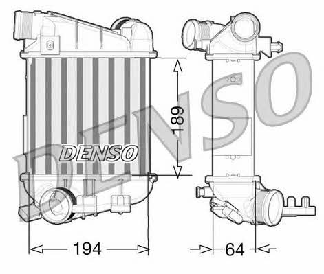 DIT02027 DENSO Интеркулер