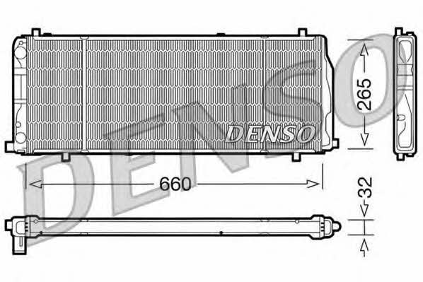DENSO DRM02004 Радіатор охолодження двигуна DRM02004: Приваблива ціна - Купити в Україні на EXIST.UA!