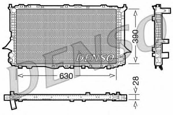 DENSO DRM02005 Радіатор охолодження двигуна DRM02005: Купити в Україні - Добра ціна на EXIST.UA!