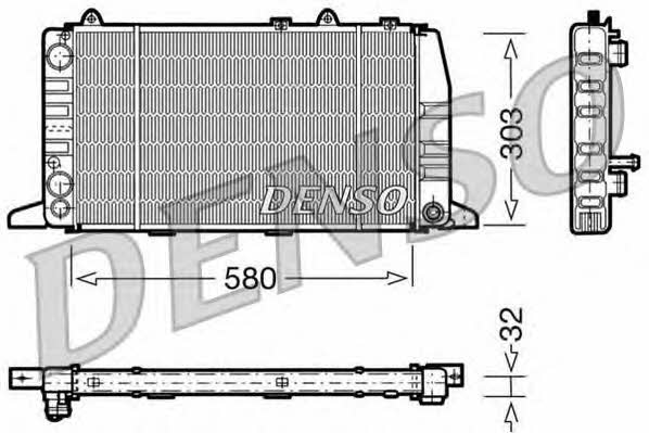 DENSO DRM02011 Радіатор охолодження двигуна DRM02011: Приваблива ціна - Купити в Україні на EXIST.UA!