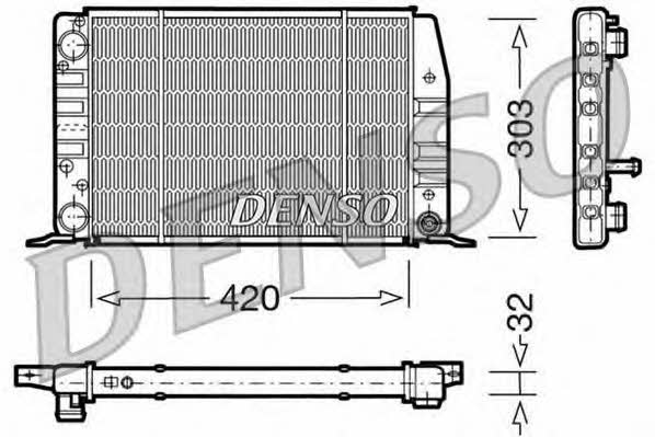 DENSO DRM02012 Радіатор охолодження двигуна DRM02012: Купити в Україні - Добра ціна на EXIST.UA!