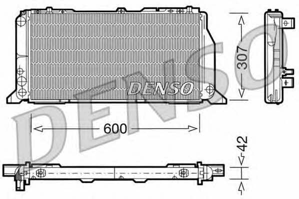 DENSO DRM02013 Радіатор охолодження двигуна DRM02013: Купити в Україні - Добра ціна на EXIST.UA!