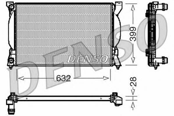 DENSO DRM02033 Радіатор охолодження двигуна DRM02033: Купити в Україні - Добра ціна на EXIST.UA!