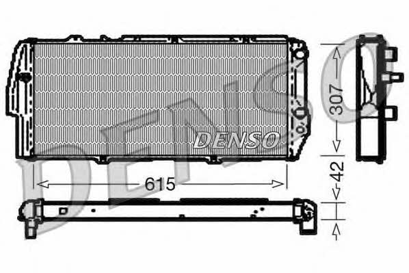 DENSO DRM02040 Радіатор охолодження двигуна DRM02040: Купити в Україні - Добра ціна на EXIST.UA!