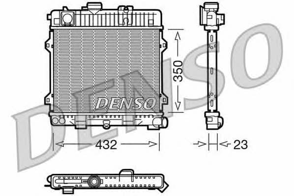 DENSO DRM05024 Радіатор охолодження двигуна DRM05024: Купити в Україні - Добра ціна на EXIST.UA!