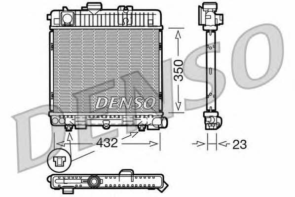 DENSO DRM05025 Радіатор охолодження двигуна DRM05025: Купити в Україні - Добра ціна на EXIST.UA!