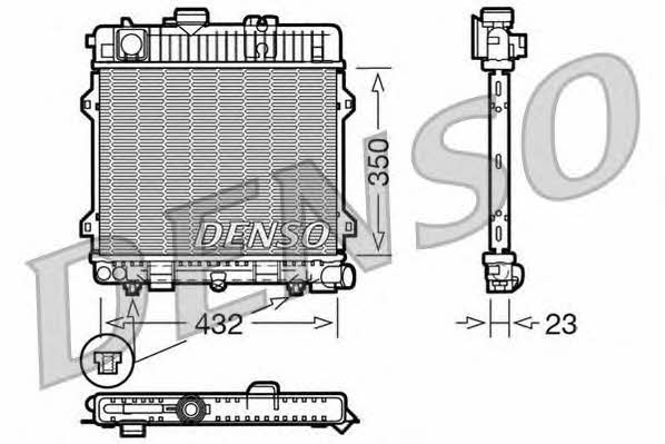 DENSO DRM05028 Радіатор охолодження двигуна DRM05028: Купити в Україні - Добра ціна на EXIST.UA!