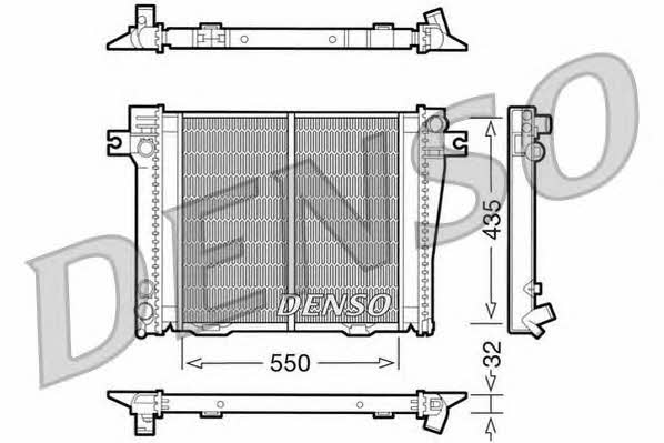 DENSO DRM05036 Радіатор охолодження двигуна DRM05036: Купити в Україні - Добра ціна на EXIST.UA!