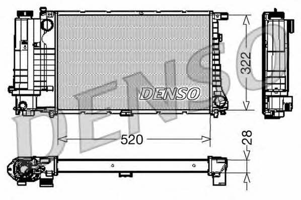 DENSO DRM05045 Радіатор охолодження двигуна DRM05045: Приваблива ціна - Купити в Україні на EXIST.UA!