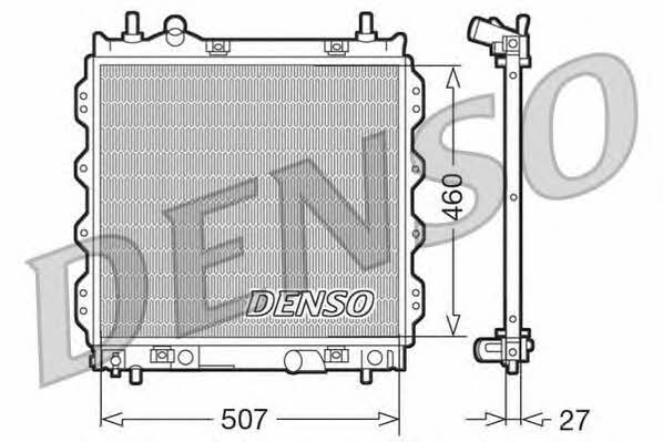 DENSO DRM06005 Радіатор охолодження двигуна DRM06005: Приваблива ціна - Купити в Україні на EXIST.UA!