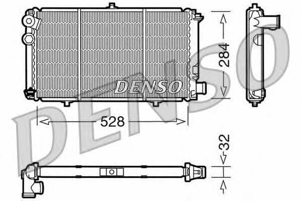 DENSO DRM07001 Радіатор охолодження двигуна DRM07001: Купити в Україні - Добра ціна на EXIST.UA!