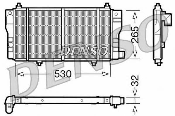 DENSO DRM07002 Радіатор охолодження двигуна DRM07002: Купити в Україні - Добра ціна на EXIST.UA!
