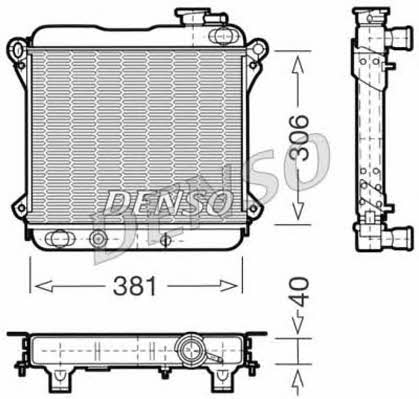 DENSO DRM09001 Радіатор охолодження двигуна DRM09001: Купити в Україні - Добра ціна на EXIST.UA!