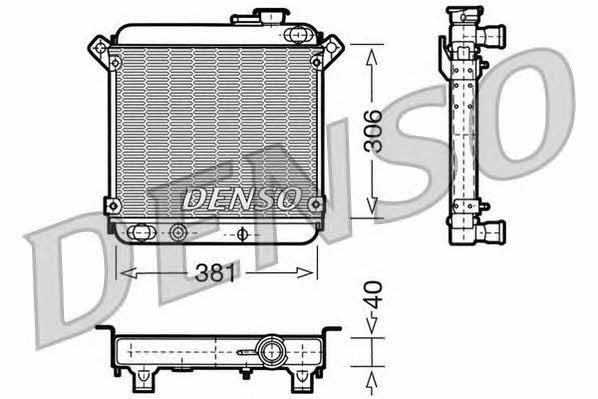 DENSO DRM09004 Радіатор охолодження двигуна DRM09004: Купити в Україні - Добра ціна на EXIST.UA!
