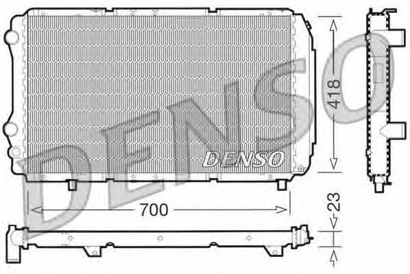 DENSO DRM09077 Радіатор охолодження двигуна DRM09077: Купити в Україні - Добра ціна на EXIST.UA!