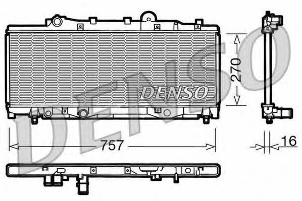 DENSO DRM09090 Радіатор охолодження двигуна DRM09090: Купити в Україні - Добра ціна на EXIST.UA!