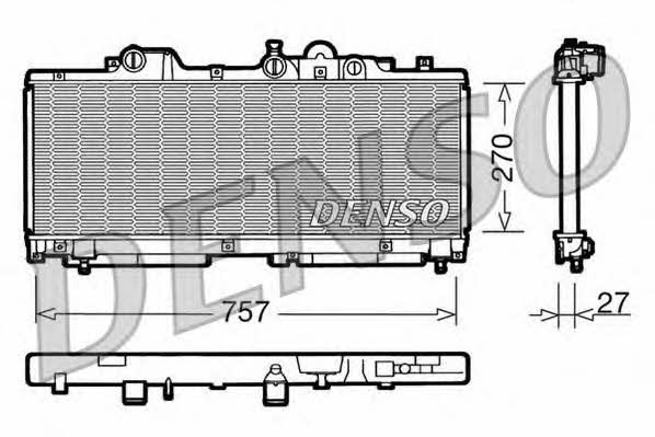 DENSO DRM09091 Радіатор охолодження двигуна DRM09091: Купити в Україні - Добра ціна на EXIST.UA!