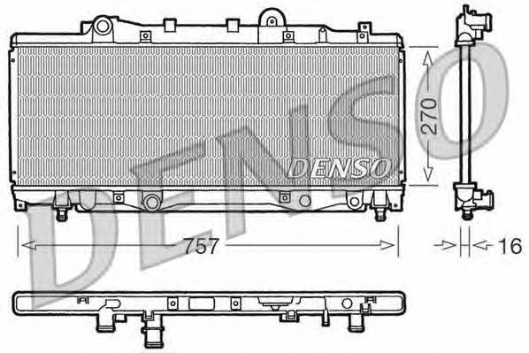 DENSO DRM09094 Радіатор охолодження двигуна DRM09094: Купити в Україні - Добра ціна на EXIST.UA!