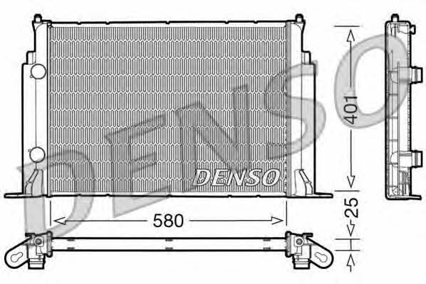 DENSO DRM09122 Радіатор охолодження двигуна DRM09122: Купити в Україні - Добра ціна на EXIST.UA!