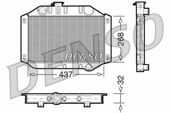 DENSO DRM10010 Радіатор охолодження двигуна DRM10010: Купити в Україні - Добра ціна на EXIST.UA!