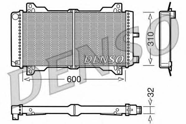 DENSO DRM10014 Радіатор охолодження двигуна DRM10014: Купити в Україні - Добра ціна на EXIST.UA!