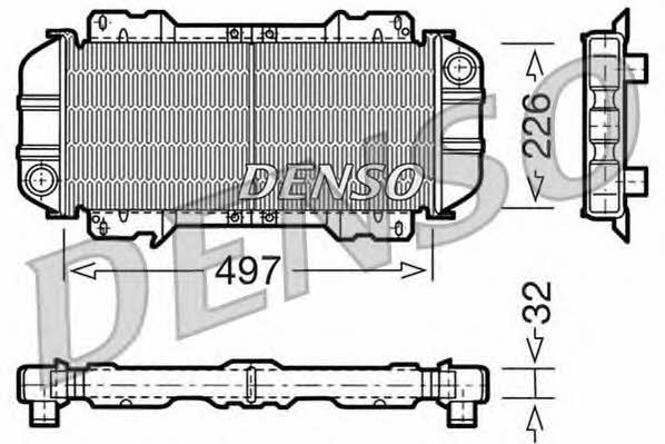 DENSO DRM10015 Радіатор охолодження двигуна DRM10015: Купити в Україні - Добра ціна на EXIST.UA!