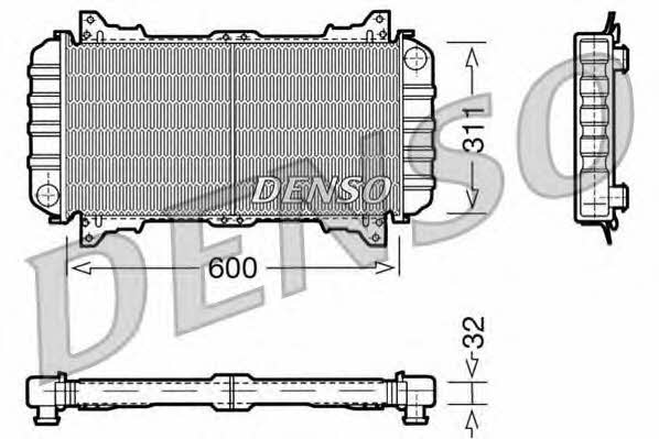 DENSO DRM10016 Радіатор охолодження двигуна DRM10016: Купити в Україні - Добра ціна на EXIST.UA!