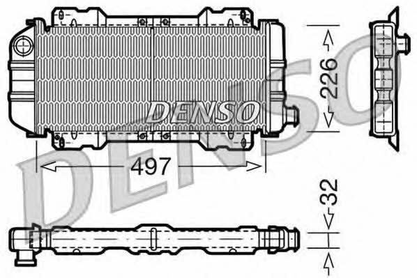 DENSO DRM10017 Радіатор охолодження двигуна DRM10017: Приваблива ціна - Купити в Україні на EXIST.UA!