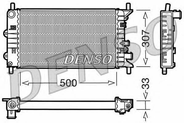 DENSO DRM10024 Радіатор охолодження двигуна DRM10024: Купити в Україні - Добра ціна на EXIST.UA!